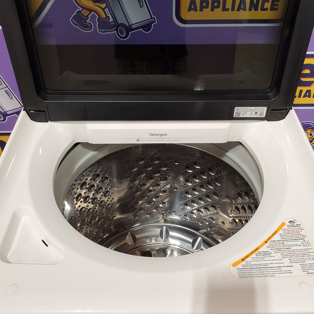Pictures of LG 5.5 cu. ft. Mega Capacity Top Load Washer with Impeller in Alpine White 251315SD1122 - WT8400CW - Scratch & Dent (Moderate) - Neu Appliance Outlet - Discount Appliance Outlet in Austin, Tx
