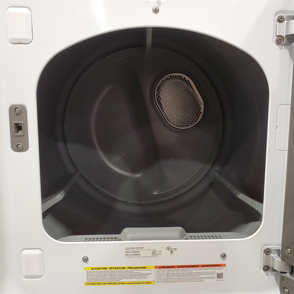 Pictures of Samsung White Extra Large 7.4 Cu. Ft. Capacity with Sensor Dry 05CR066 - DVE50R5200W - Certified Refurbished - Neu Appliance Outlet - Discount Appliance Outlet in Austin, Tx