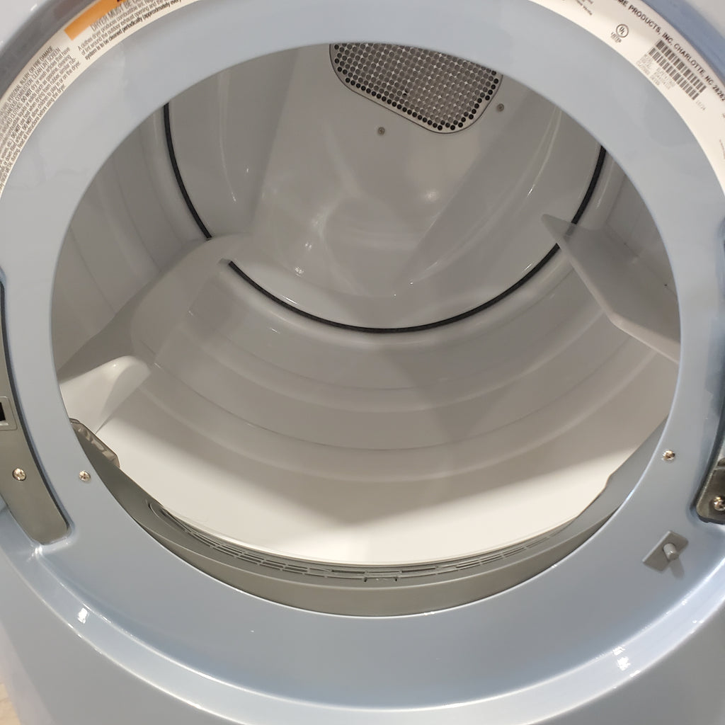 Pictures of Electrolux Glacier Blue 400 Series Electric 8.0 Cu. Ft. Dryer with Perfect Steam Option and Extended Tumble ELFE7437AG - Open Box - Neu Appliance Outlet - Discount Appliance Outlet in Austin, Tx