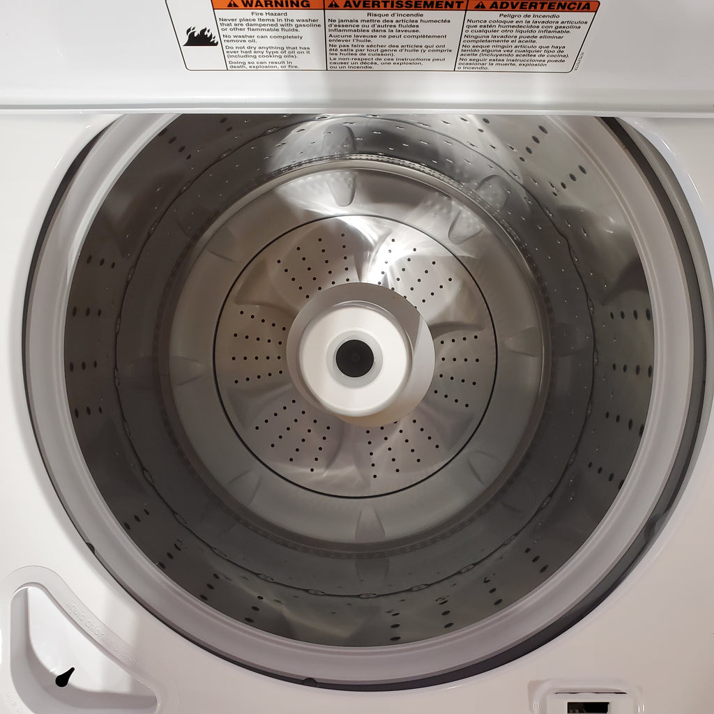 Pictures of Amana Top Load 3.8 Cu. Ft. Washer with High Efficiency Agitator in White NTW4519JW - Open Box - Neu Appliance Outlet - Discount Appliance Outlet in Austin, Tx