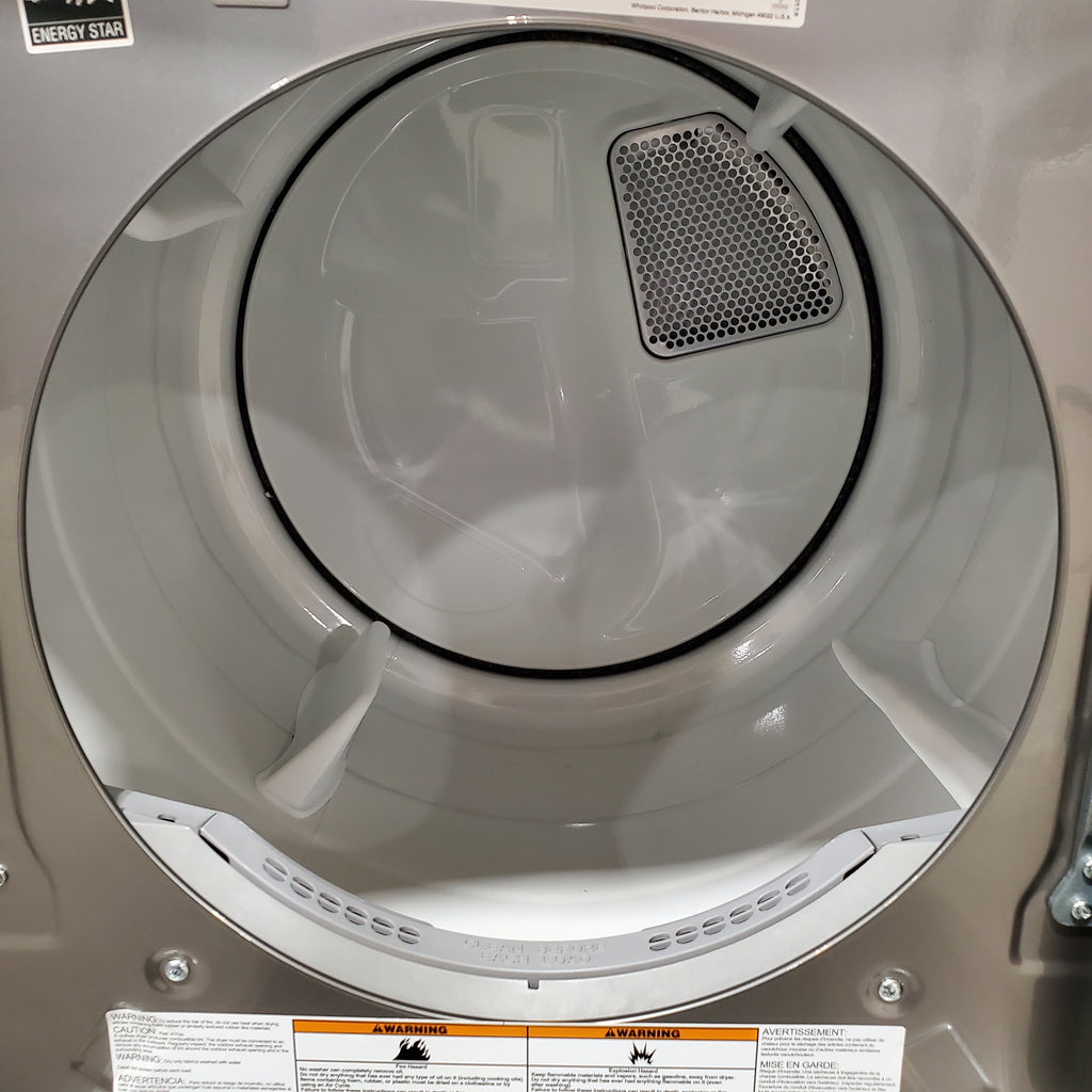 Maytag 4.5-cu ft High Efficiency Stackable Steam Cycle Front-Load Washer MHW5630HC - Scratch & Dent (Minor) and Maytag 7.3-cu ft Stackable Vented ENERGY STAR Electric Dryer 16059 - MED5630HC - Scratch & Dent (Minor)