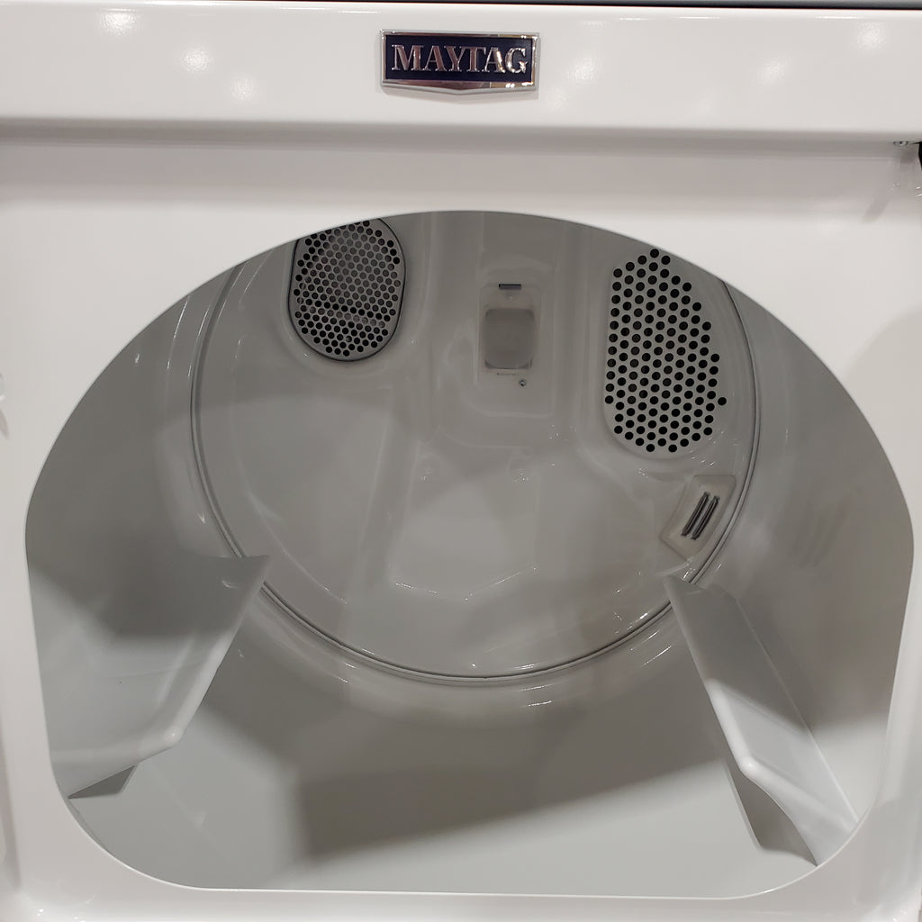 Pictures of Maytag 7.0 cu ft Electric Dryer with Moisture Sensing and Quick Dry Cycle 30132SD59 - MED6200KW - Scratch & Dent (Moderate) - Neu Appliance Outlet - Discount Appliance Outlet in Austin, Tx