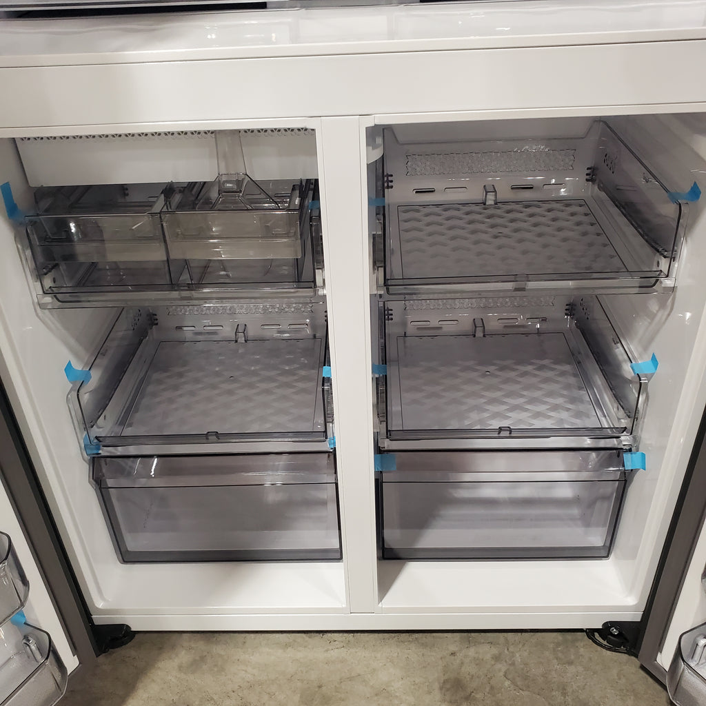 Pictures of Samsung Bespoke Counter Depth 4-Door Flex™ Refrigerator (23 cu. ft.) with Beverage Center ™ with Customizable Door Panel Colors 18SD035 - RF23DB9600AP - Open Box - Neu Appliance Outlet - Discount Appliance Outlet in Austin, Tx