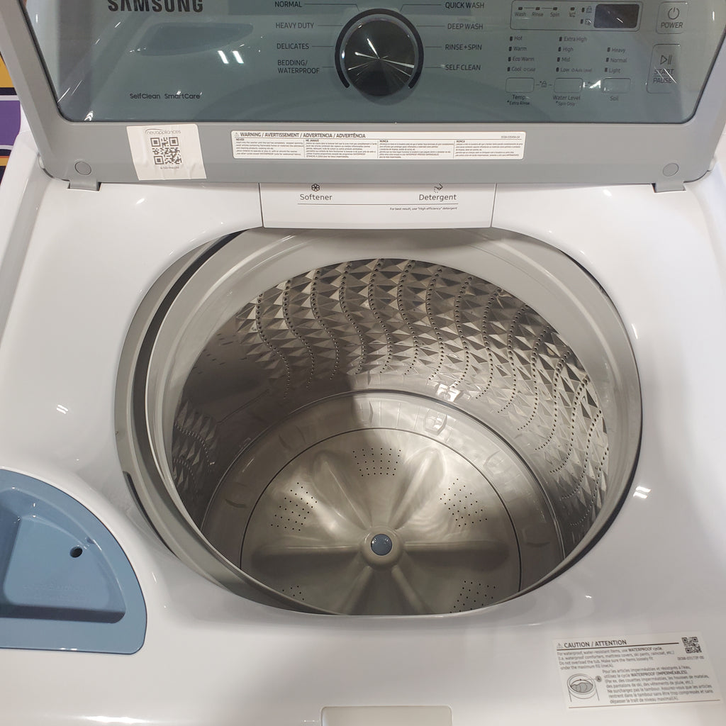 Pictures of Samsung Top Load 4.5 Cu. Ft. Washer with Soft Close Lid and Vibration Reduction Technology+ WA45T3200AW - Open Box - Neu Appliance Outlet - Discount Appliance Outlet in Austin, Tx