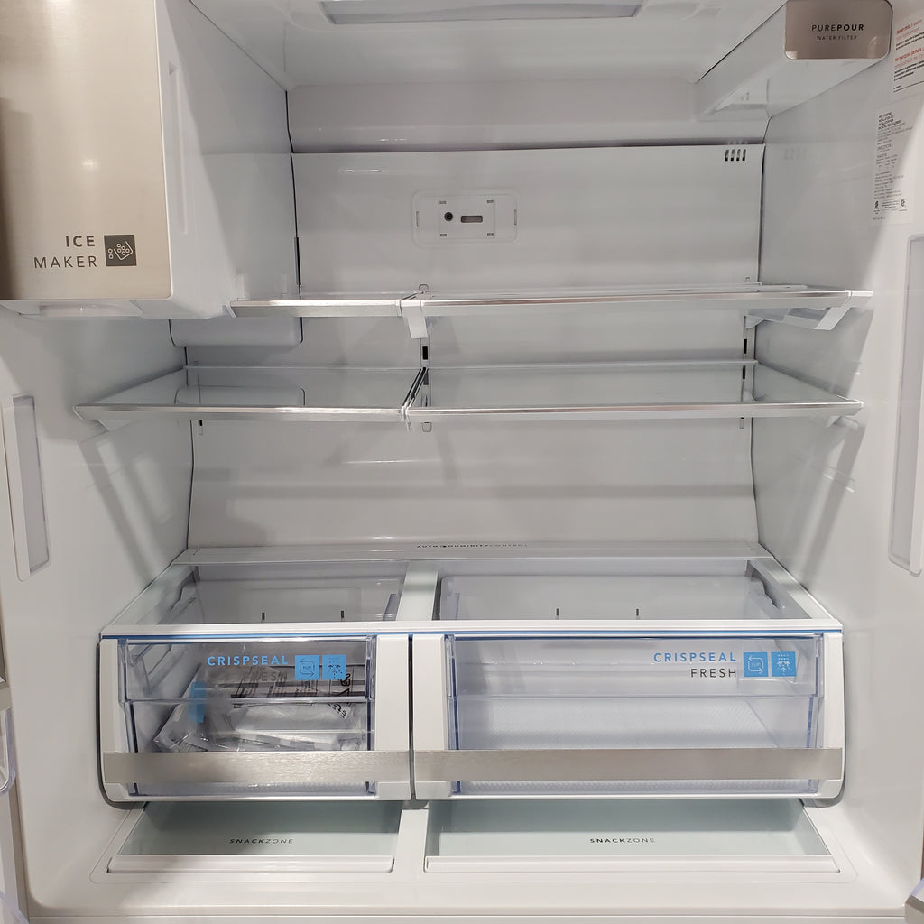 Pictures of Frigidaire Gallery 22 Cu. Ft. 4-Door Counter-depth French Door Refrigerator with Ice Maker (Fingerprint Resistant Stainless Steel) ENERGY STAR 20232SD618 - GRMC2273CF - Scratch & Dent (Major) - Neu Appliance Outlet - Discount Appliance Outlet in Austin, Tx