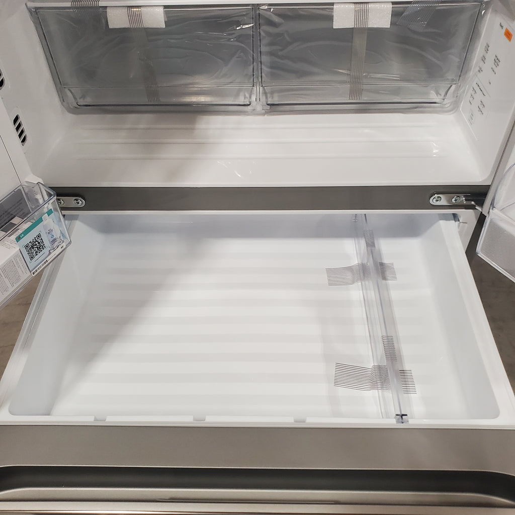 LG 29 cu. ft. Smart Standard-Depth MAX™ 4-Door French Door Refrigerator with Full-Convert Drawer™ in Print Proof Stainless Steel 3SD663 - LF29H8330S - Scratch & Dent (Moderate)