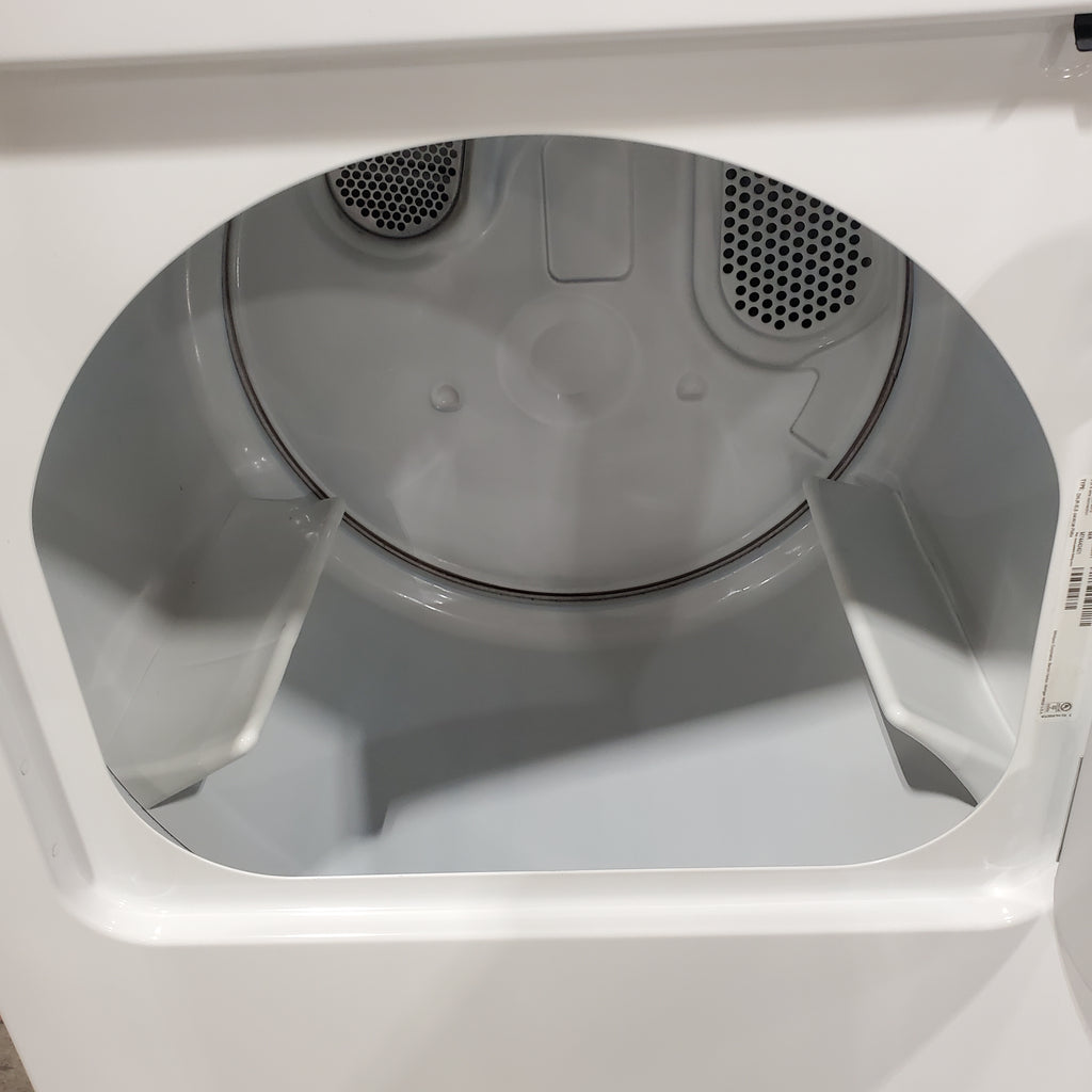 Pictures of Amana 6.5 Cu. Ft. Electric Dryer with Wrinkle Shield Option and Automatic Dryness Control in White 1CR05061 - NED4655EW - Certified Refurbished - Neu Appliance Outlet - Discount Appliance Outlet in Austin, Tx