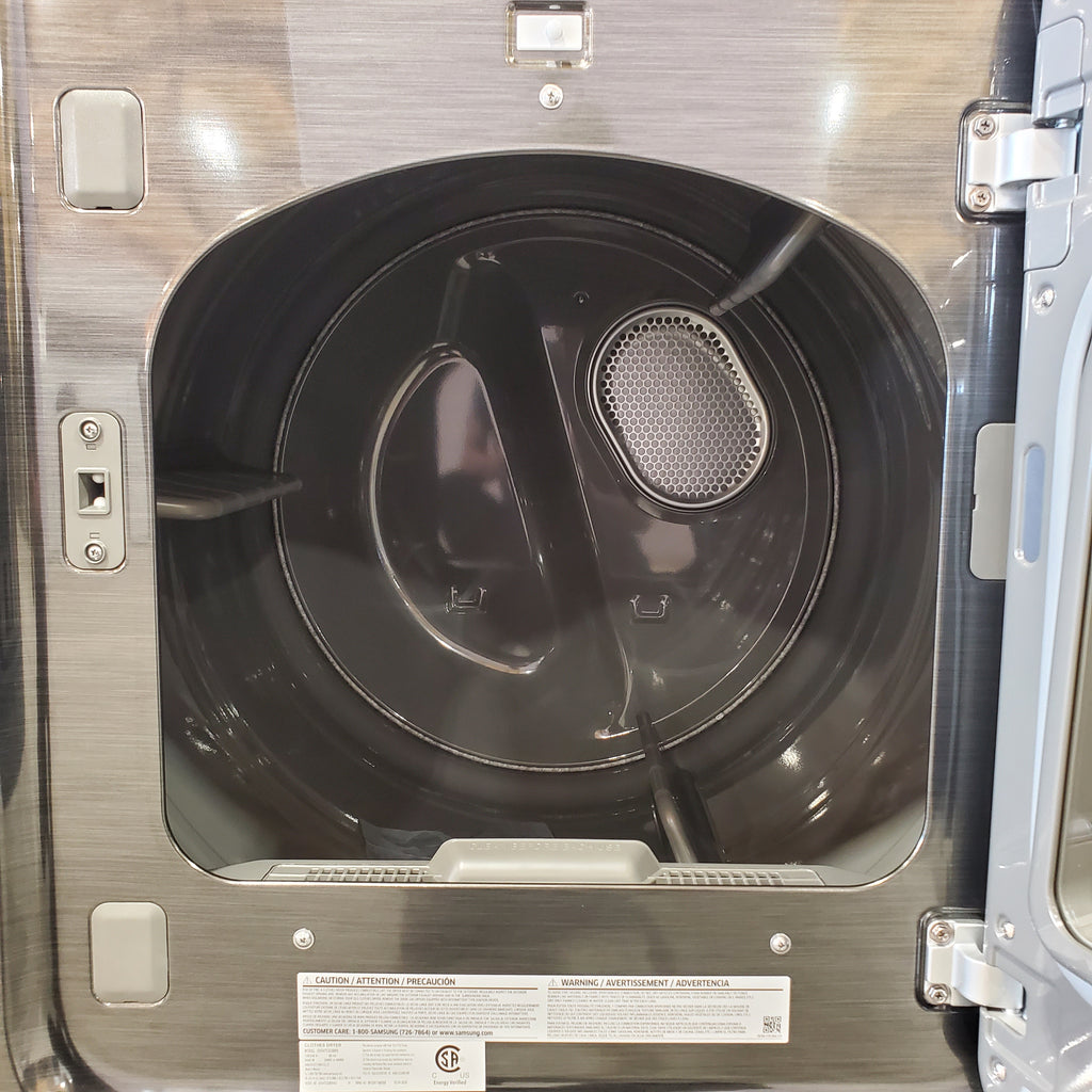 Pictures of Samsung 7.4 cu. ft. Smart Electric Dryer with Sensor Dry in Brushed Black DVE47CG3500V - Open Box - Neu Appliance Outlet - Discount Appliance Outlet in Austin, Tx