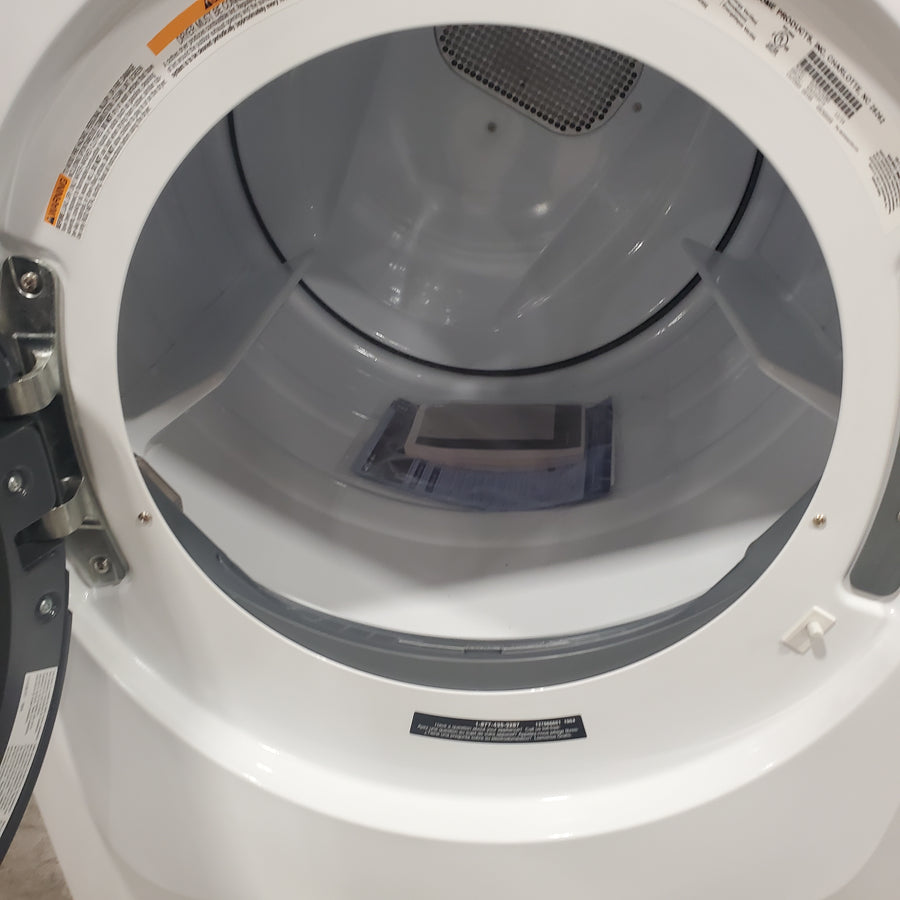Electrolux 4.5 Cu.Ft. Stackable Front Load Washer with Steam and SmartBoost Wash System ELFW7637AW  - Open Box and Electrolux 8.0 Cu. Ft. Front Load Perfect Steam™ Gas Dryer with LuxCare® Dry and Instant Refresh ELFG7626BW - Scratch & Dent (Minor)