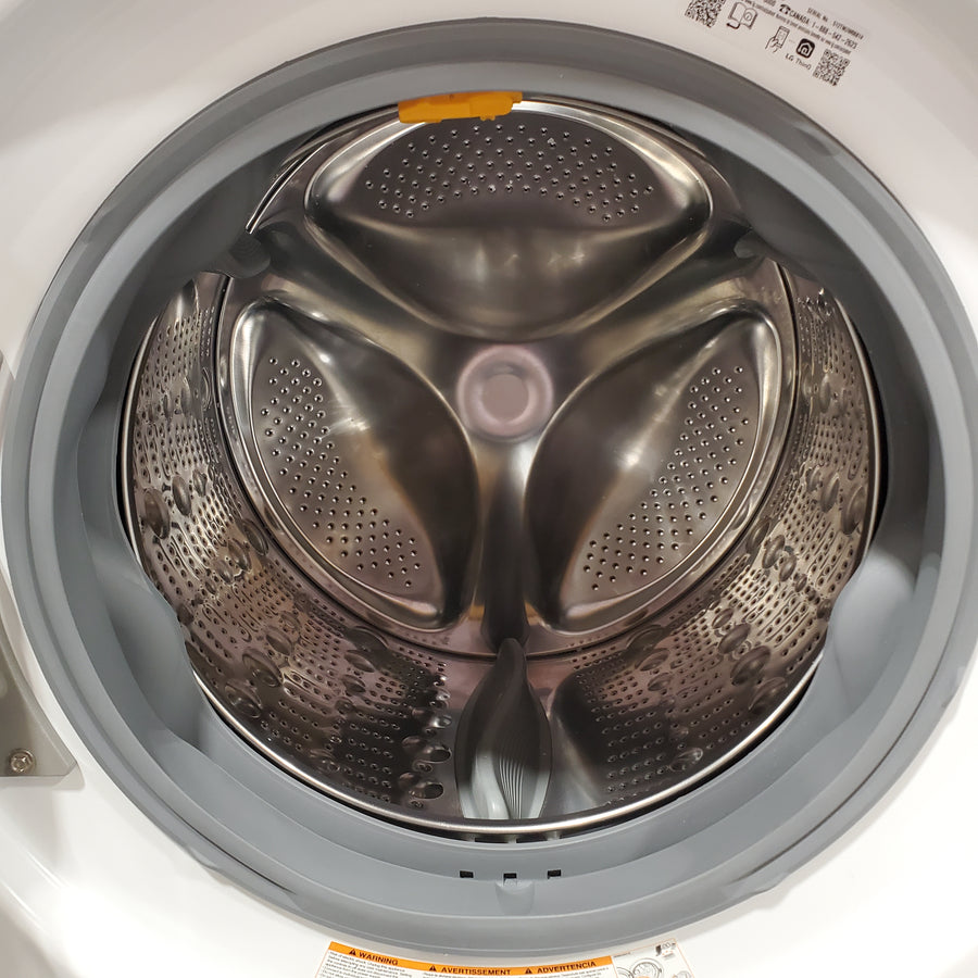 LG 4.5 cu. ft. Front Load Washer with Steam and Built-In Intelligence in White WM4000HWA - Scratch & Dent (Minor) and LG 7.4 cu. ft. Front Load Electric Dryer with TurboSteam and Sensor Dry Technology in White 16188 - DLEX4000W - Scratch & Dent (Minor)