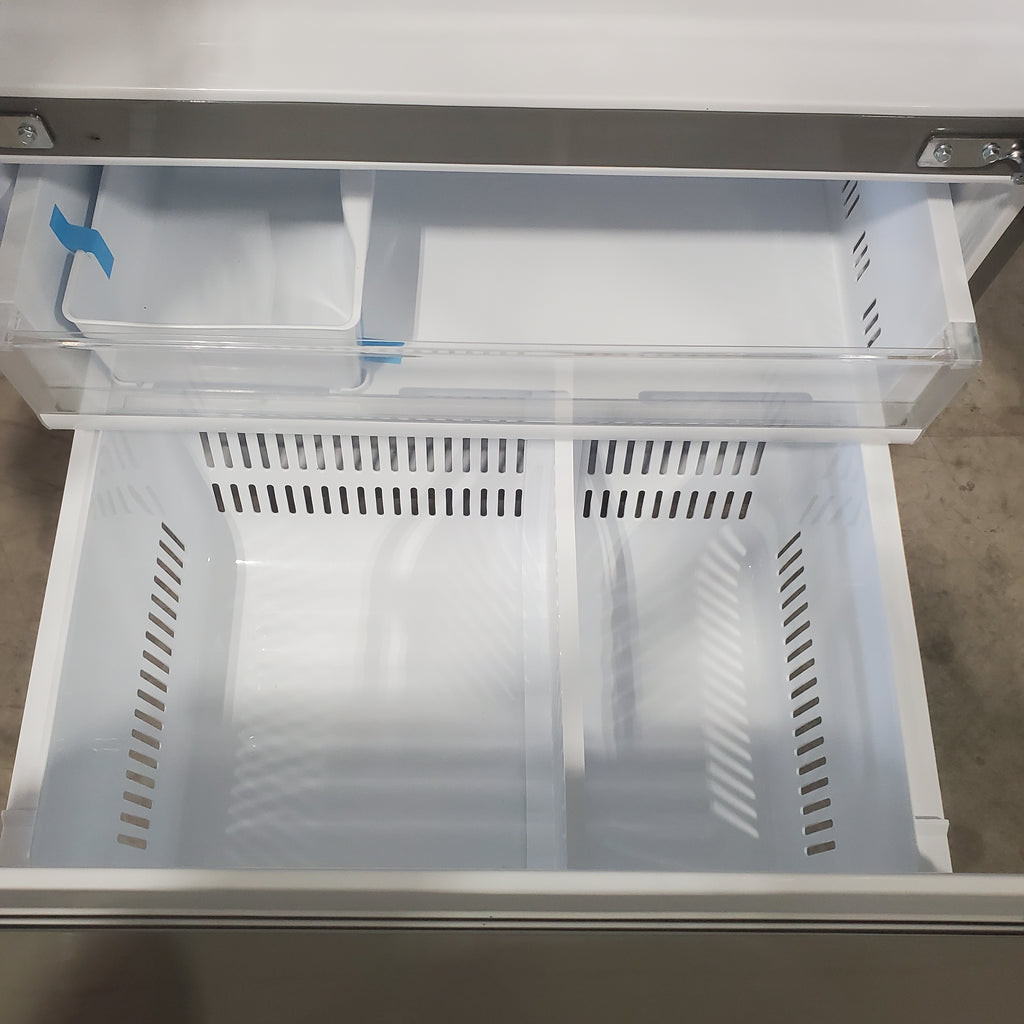Pictures of LG Fingerprint Stainless Steel Smart Wi-Fi Enabled 3 Door French Door 26 Cu. Ft. Refrigerator with Smart Cooling Plus and Dual Ice Makers LFXS26973S - Certified Refurbished - Neu Appliance Outlet - Discount Appliance Outlet in Austin, Tx