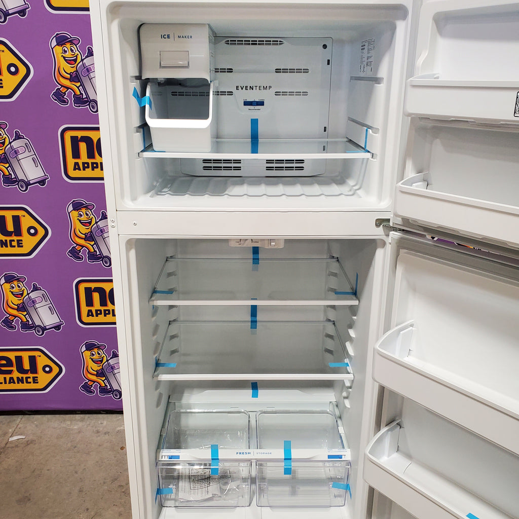 Frigidaire 18.3-cu ft Garage Ready Top-Freezer Refrigerator in White 3SD660  - FRTD1830AW - Scratch & Dent (Minor)