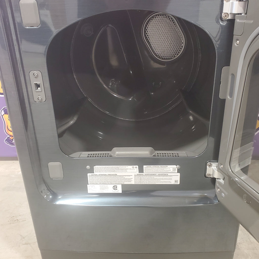 Pictures of Samsung 5.4 cu. ft. Smart Top Load Washer with Pet Care Solution and Super Speed Wash WA54CG7150AD - New in Box and Samsung Pet Care Dry and Steam Sanitize+ 7.4-cu ft Steam Cycle Smart Gas Dryer DVG54CG7150D - New in Box - Neu Appliance Outlet - Discount Appliance Outlet in Austin, Tx
