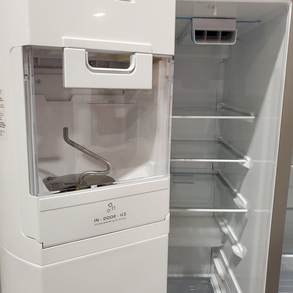 Whirlpool Fingerprint-Resistant Stainless Steel 28.49 cu. ft. Side by Side Refrigerator with In Door Ice and Water Dispenser 251311SD940 - WRS588FIHZ - Scratch & Dent (Moderate)