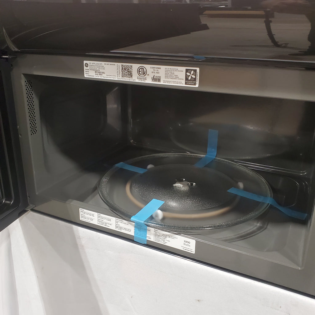 GE Profile™ 2.1 Cu. Ft. Over-the-Range Sensor Microwave Oven 5SD284 - PVM9005BLTS - Scratch & Dent (Minor)