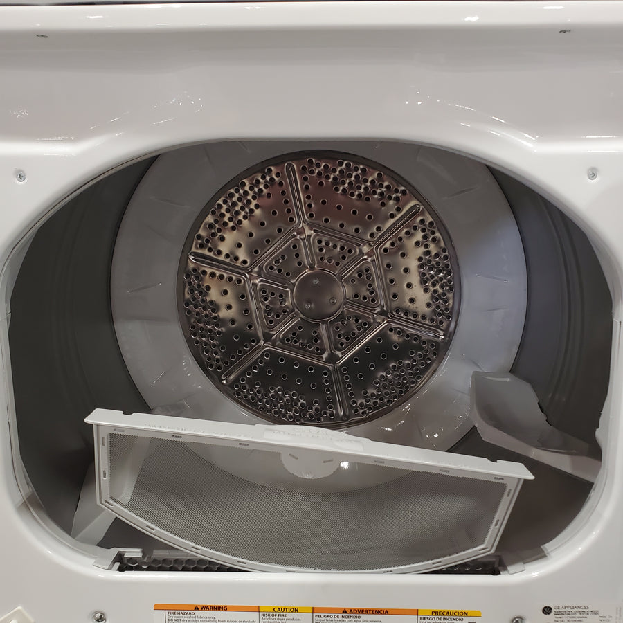Hotpoint 6.2 cu. ft. Capacity Electric Dryer with Up To 120 ft. Venting and Shallow Depth 25139SD803 - HTX26EASWWW - Scratch & Dent (Moderate)