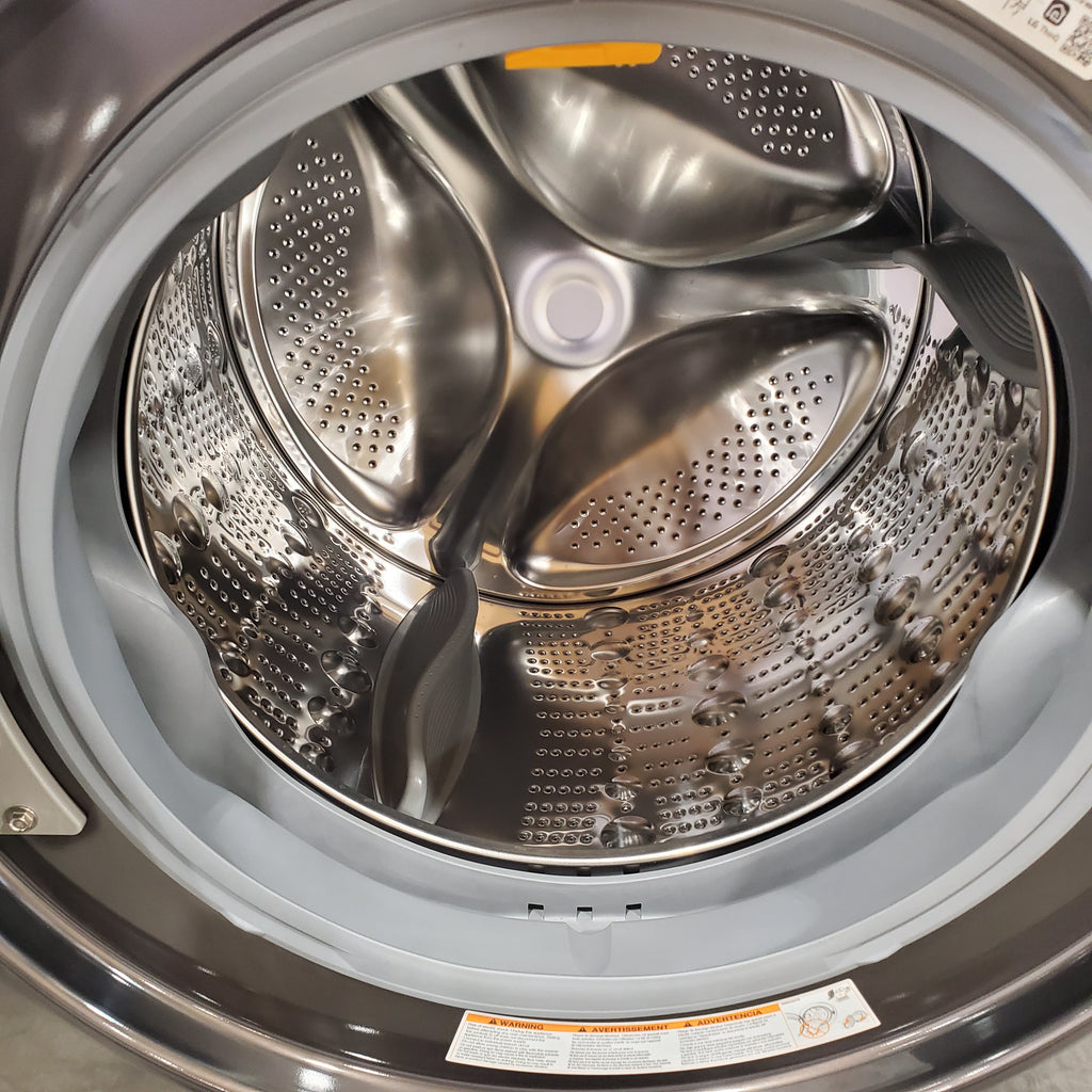 Pictures of LG Stackable Smart Front Load 4.5 Cu. Ft. Washer with TurboWash 360 Technology in Black Steel WM4000HBA - Neu Appliance Outlet - Discount Appliance Outlet in Austin, Tx