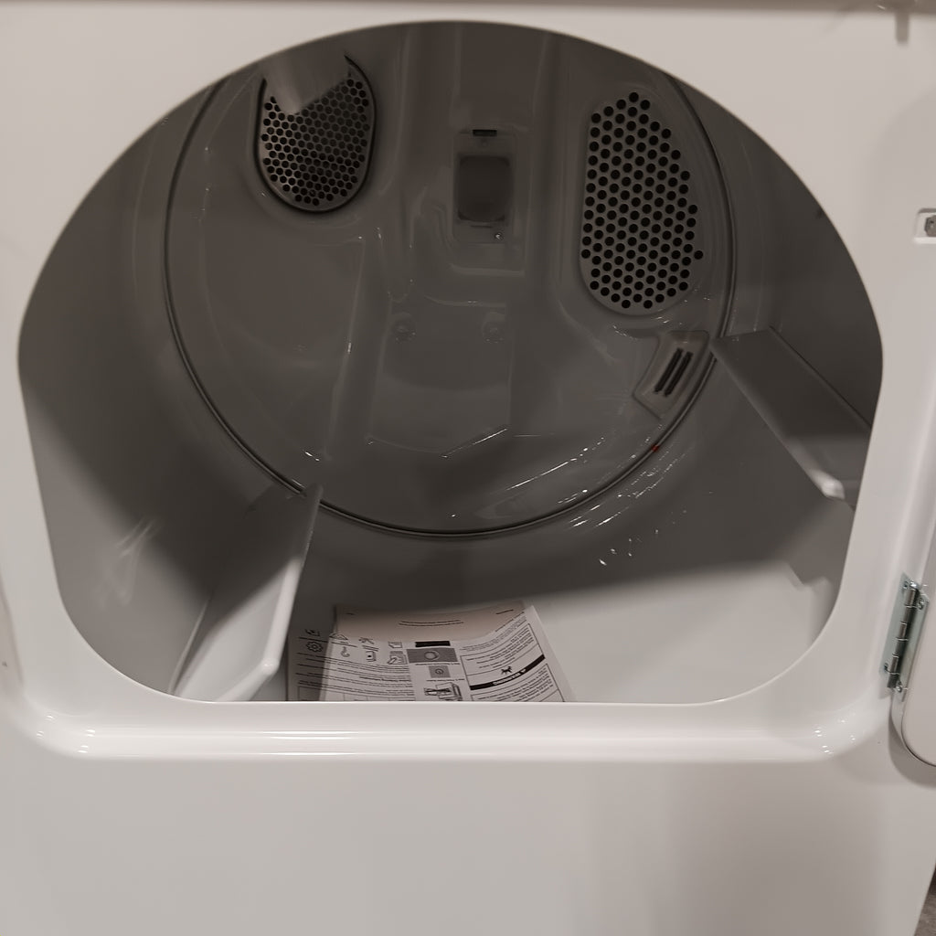 Pictures of Maytag Top Load 4.8 cu ft Washer with Deep Fill and Slow-Close Glass Lid MVW6200KW - Scratch & Dent (Minor) and Maytag 7.0 cu ft Electric Dryer with Moisture Sensing and Quick Dry Cycle 16156 - MED6200KW - Open Box - Neu Appliance Outlet - Discount Appliance Outlet in Austin, Tx