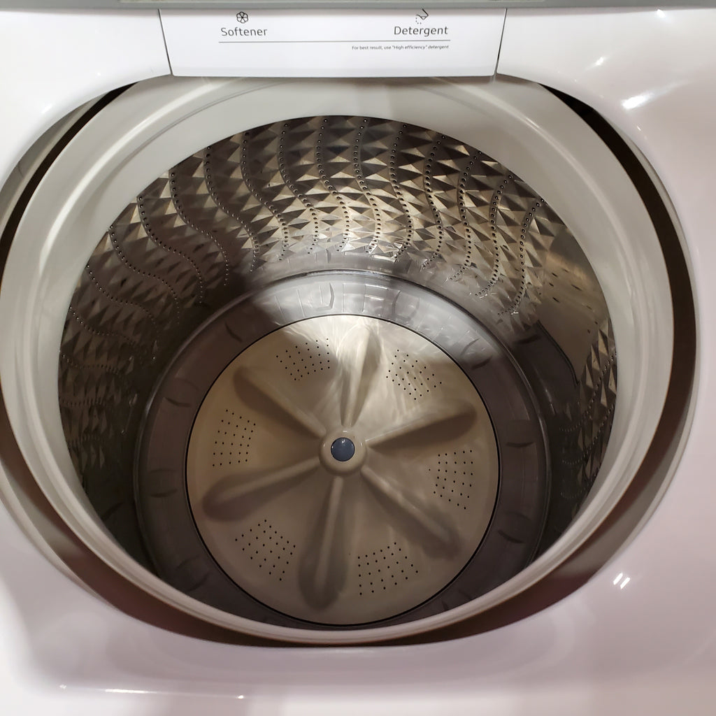 Pictures of Samsung 4.5 cu. ft. Top Load Washer with Vibration Reduction Technology+ in White 1CR04024 - WA45T3200AW - Certified Refurbished - Neu Appliance Outlet - Discount Appliance Outlet in Austin, Tx