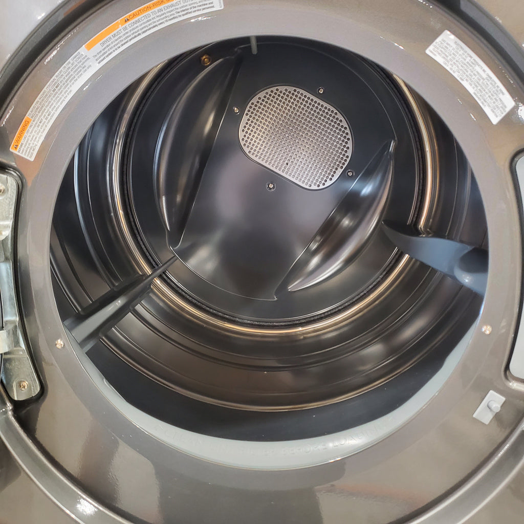 Pictures of Electrolux Laundry Tower Single Unit Front Load 4.5 Cu. Ft. Washer and 8 Cu. Ft. Gas Dryer in Titanium ELTG7600AT - Scratch & Dent (Minor) - Neu Appliance Outlet - Discount Appliance Outlet in Austin, Tx