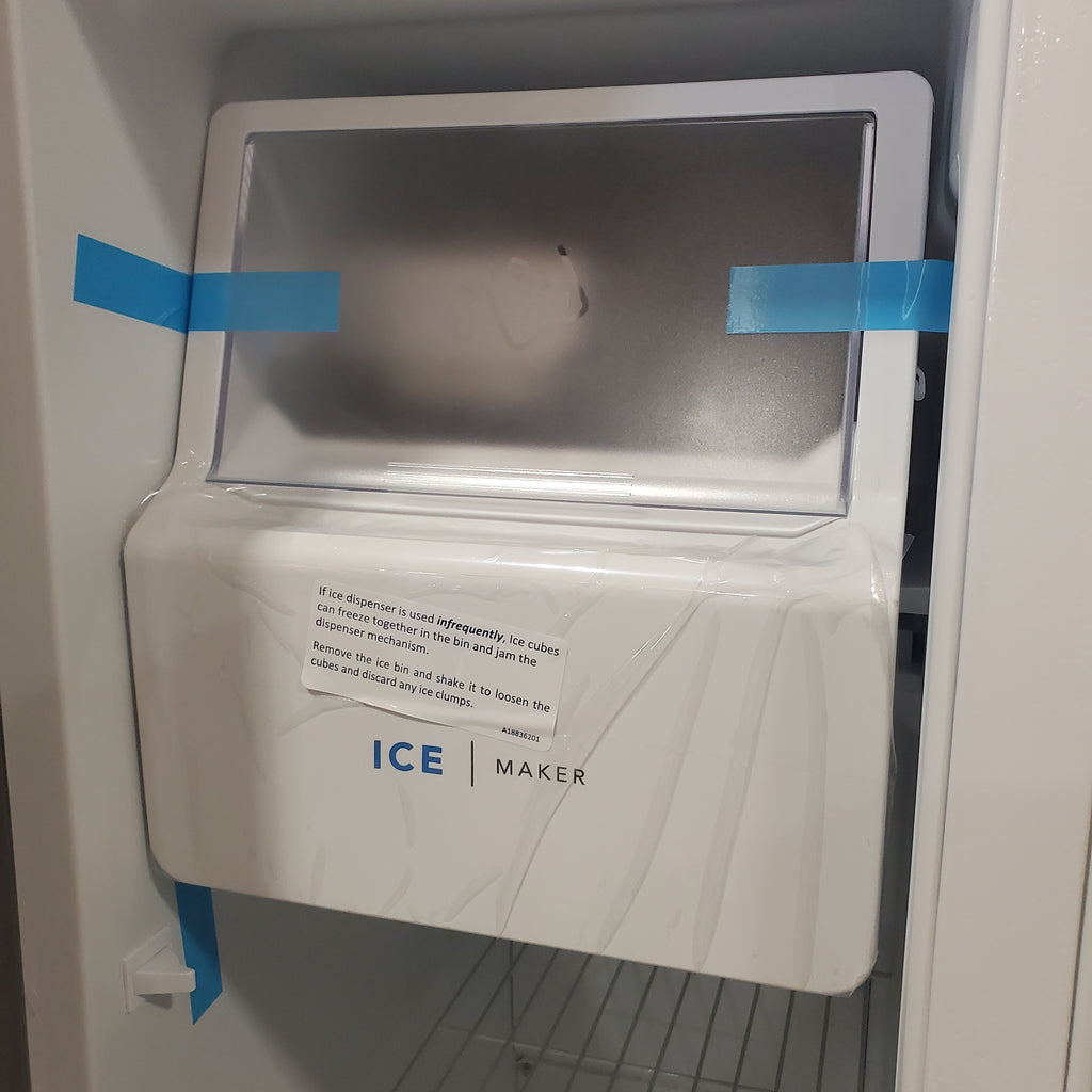 Pictures of Frigidaire 25.6 cu. ft. ENERGY STAR Side by Side Refrigerator with Exterior Water and Ice Dispenser in Stainless Steel FRSS2623AS - Scratch & Dent (Moderate) - Neu Appliance Outlet - Discount Appliance Outlet in Austin, Tx