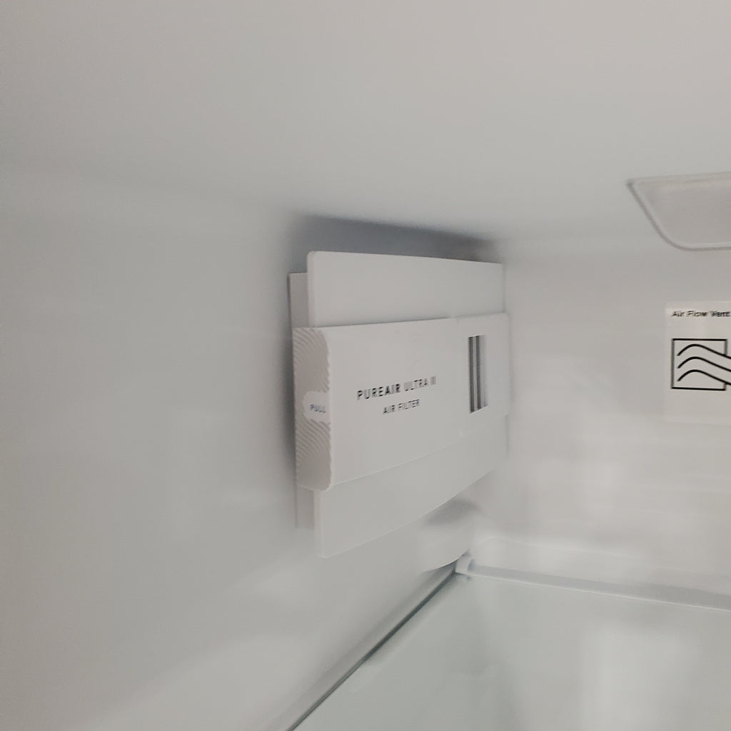 Pictures of Frigidaire 25.6 cu. ft. ENERGY STAR Side by Side Refrigerator with Exterior Water and Ice Dispenser in Stainless Steel FRSS2623AS - Scratch & Dent (Moderate) - Neu Appliance Outlet - Discount Appliance Outlet in Austin, Tx