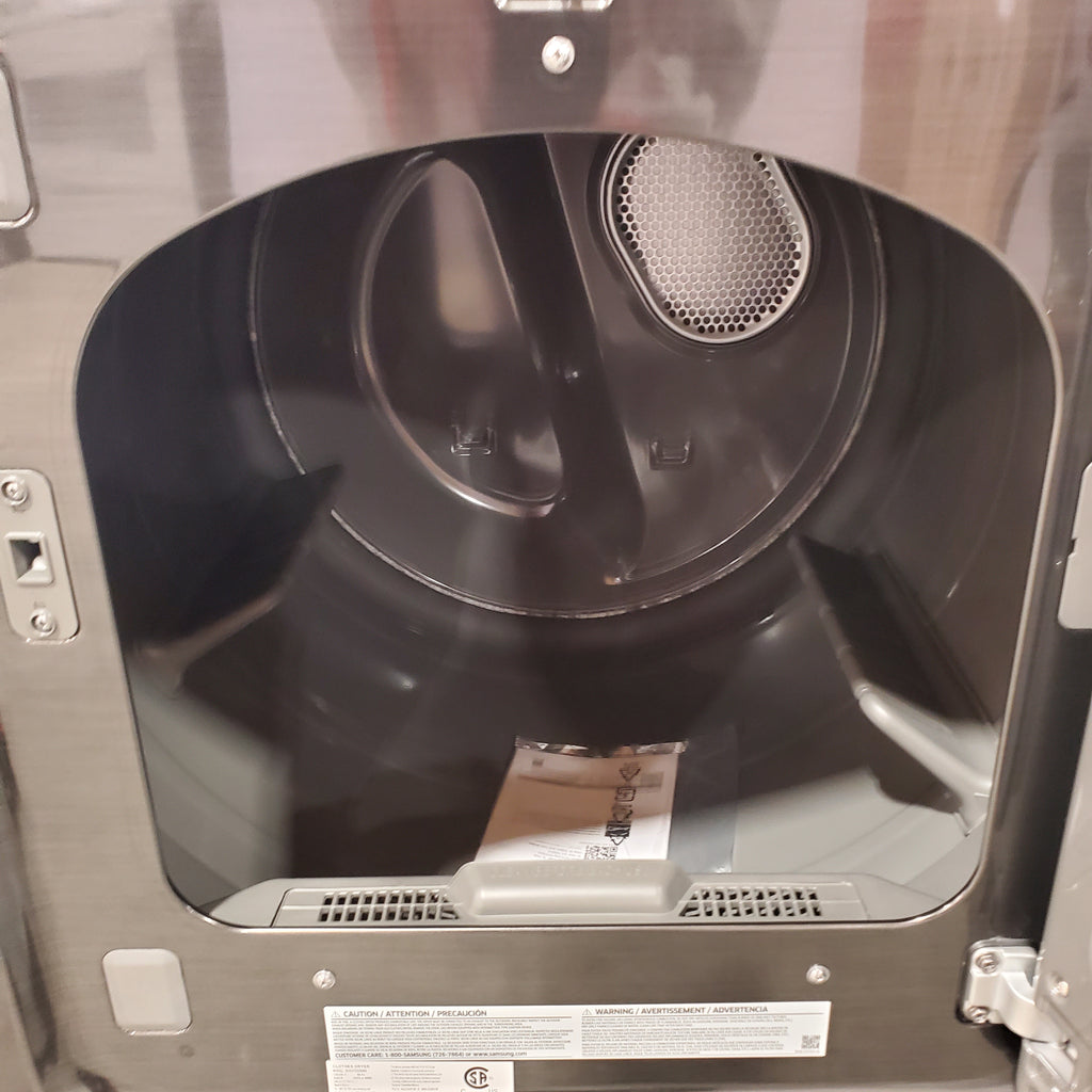 Samsung 7.4 cu. ft. Smart Electric Dryer with Sensor Dry in Brushed Black 5SD255 - DVE47CG3500V - Scratch & Dent (Minor)