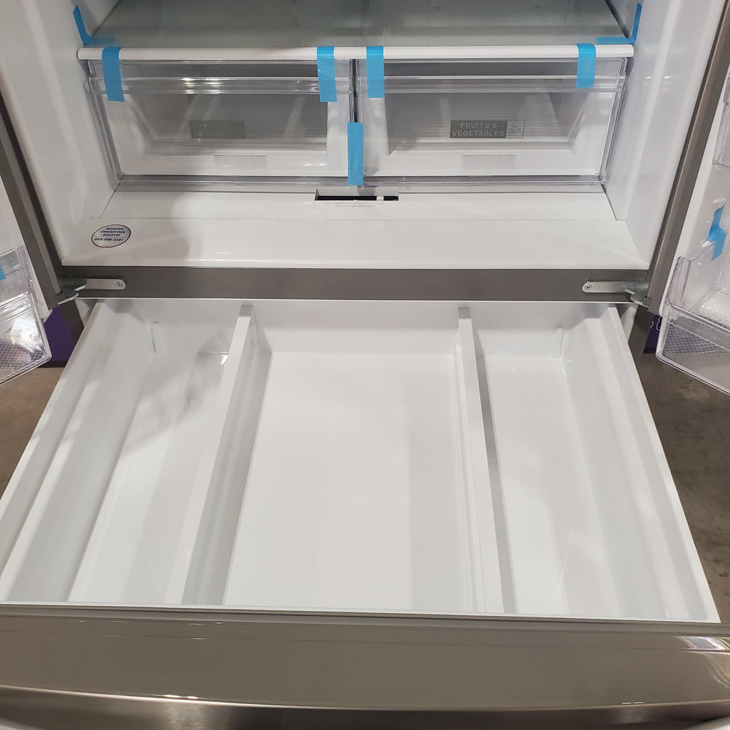 Pictures of Whirlpool 36-Inch Wide French Door Bottom Mount Refrigerator in Fingerprint Resistant Stainless Steel WRMF3636RZ - Scratch & Dent (Minor) - Neu Appliance Outlet - Discount Appliance Outlet in Austin, Tx