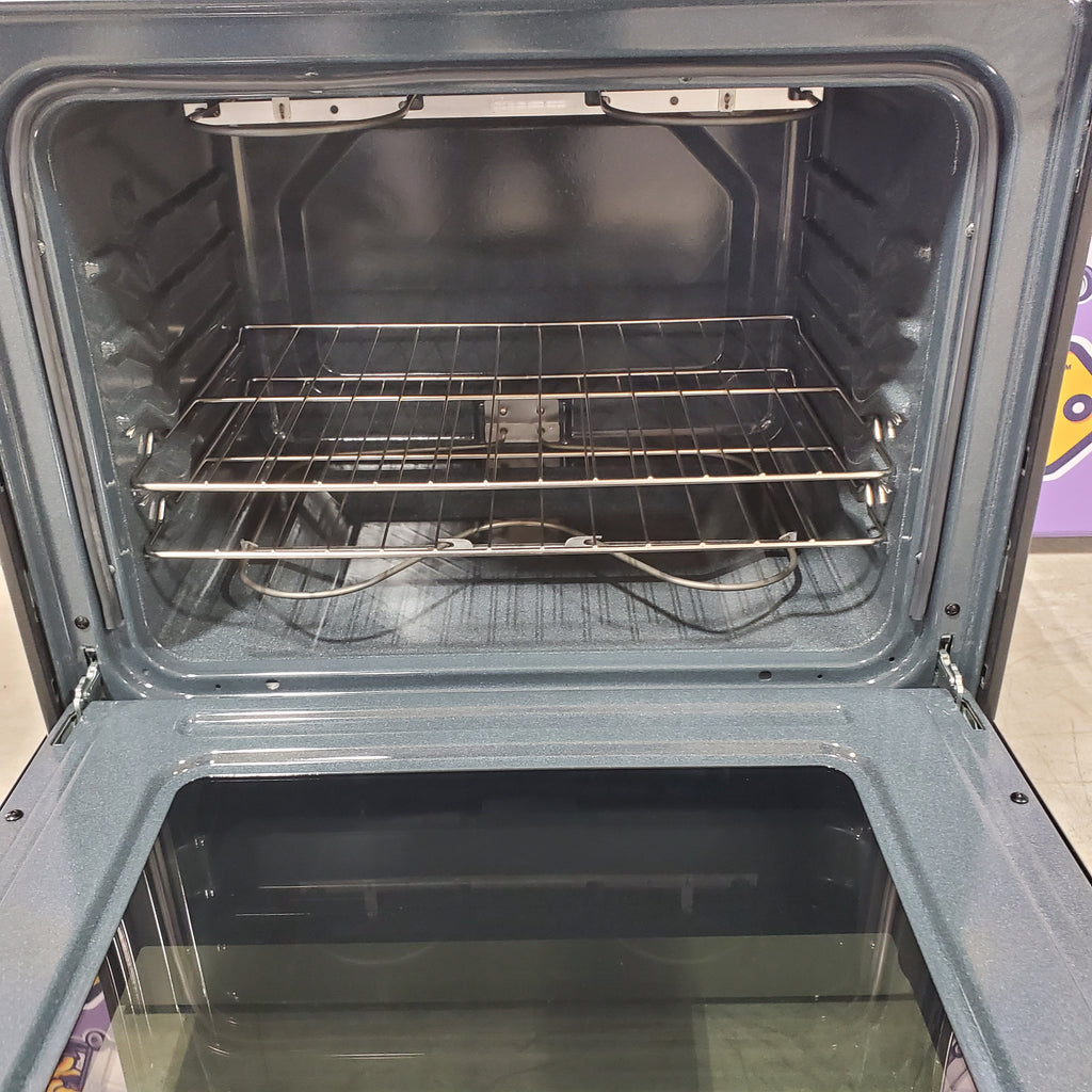 Pictures of Maytag Stainless Steel 30-Inch Wide 5.3 cu. ft. Electric Range With Steam Clean and Edge-to-Edge Ceramic Glass Cooktop MFES4030RS - Scratch & Dent - Minor - Neu Appliance Outlet - Discount Appliance Outlet in Austin, Tx