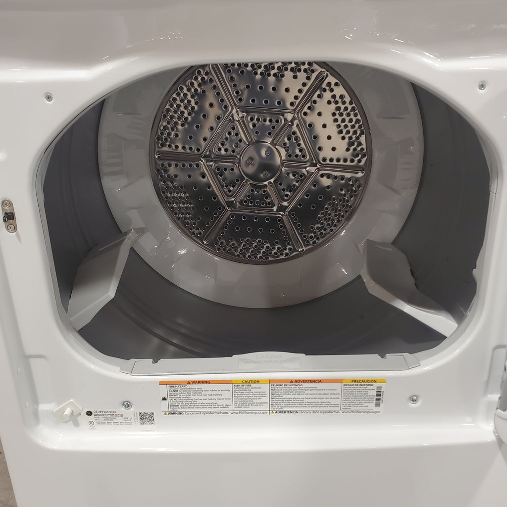 Hotpoint® 4.0 cu. ft. Capacity Washer with Cold Plus and Water Level Control HTW265ASWWW - Scratch & Dent (Minor) and Hotpoint® 6.2 cu. ft. vented Electric Dryer with Auto Dry 16146 - HTX26EASWWW - Scratch & Dent (Minor)