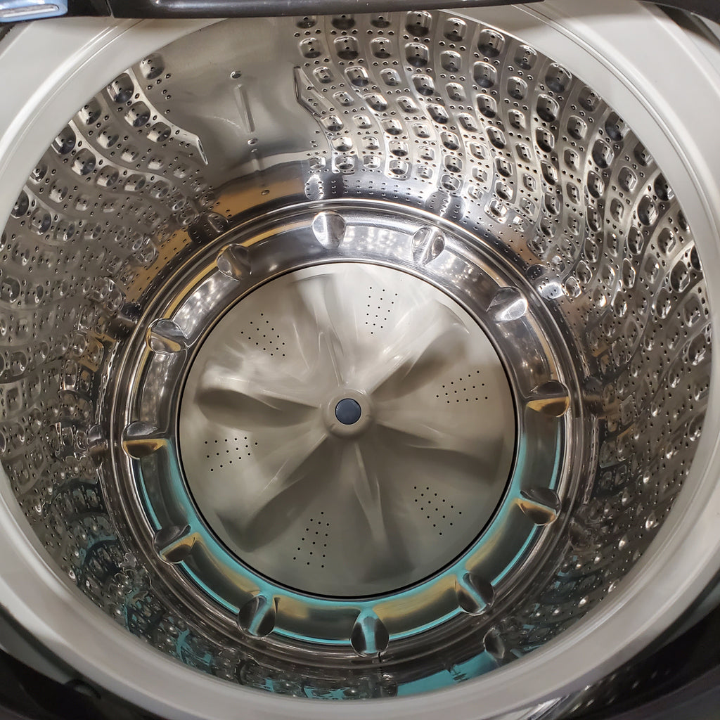 Pictures of Samsung 5.0 cu. ft. Energy Star Top Load Washer with Active Water Jet in Black Stainless Steel WA50R5400AV - Certified Refurbished - Neu Appliance Outlet - Discount Appliance Outlet in Austin, Tx