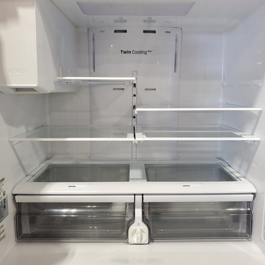 Samsung 22.6 Cu. Ft. 4-Door French Door Counter Depth Refrigerator in Tuscan Stainless Steel RF24R7201DT - Scratch & Dent (Minor)