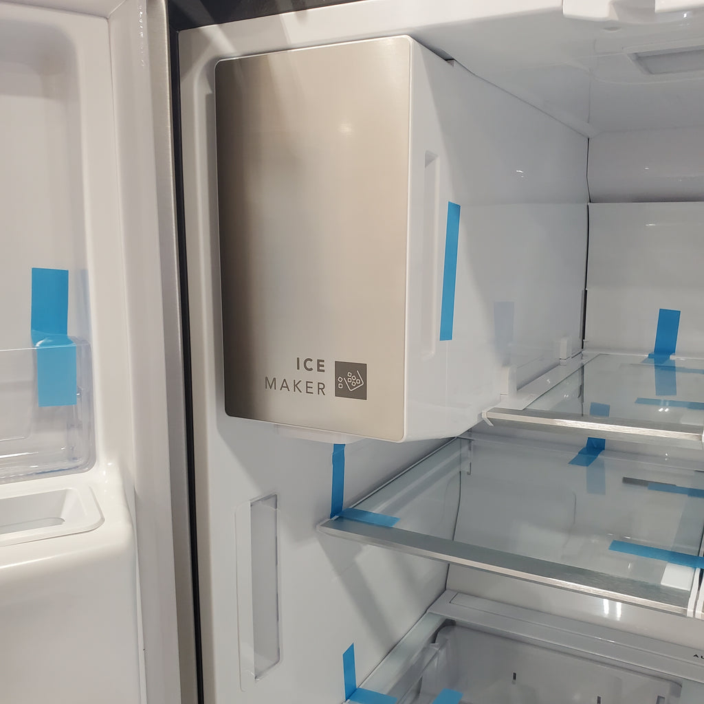 Pictures of Frigidaire Gallery 22 Cu. Ft. 4-Door Counter-depth French Door Refrigerator with Ice Maker (Fingerprint Resistant Stainless Steel) ENERGY STAR GRMC2273CF - Scratch and Dent (Moderate) - Neu Appliance Outlet - Discount Appliance Outlet in Austin, Tx