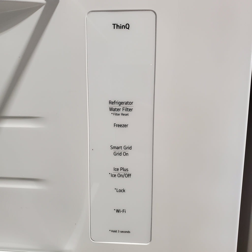 Pictures of LG 27 cu. ft. Standard-Depth, Side-by-side Refrigerator, with Ice and Water and Bar Handle Design 22136SD272 - LS27T3230S - Scratch & Dent (Major) - Neu Appliance Outlet - Discount Appliance Outlet in Austin, Tx