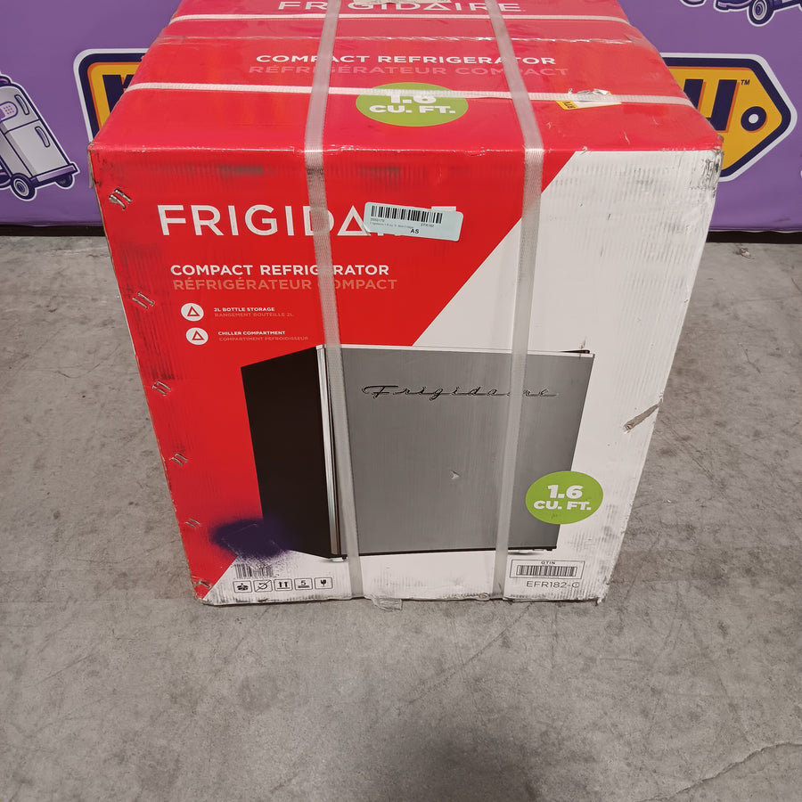 Frigidaire 1.6-cu ft Mini Fridge with Freezer in Stainless Steel EFR182 - New in Box