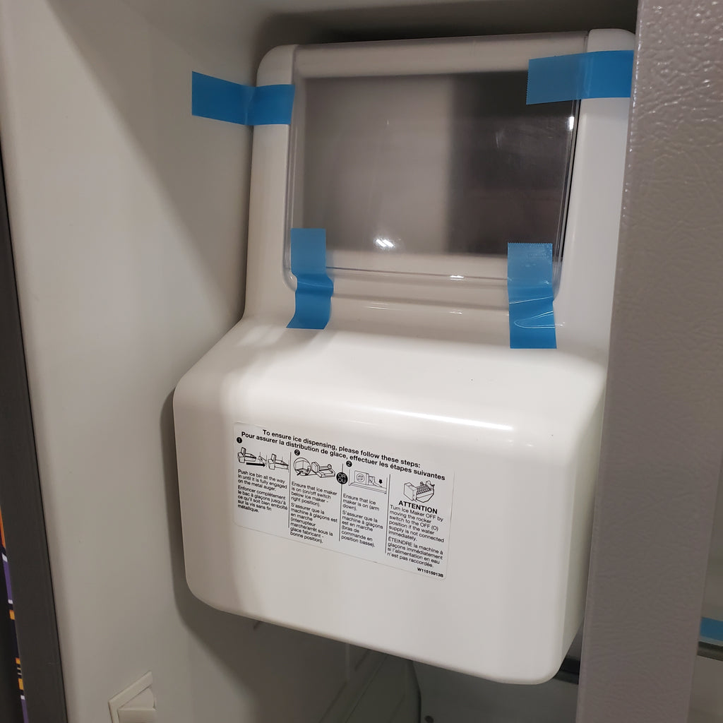 Pictures of 33 in. Wide Fingerprint-Resistant Stainless Steel Whirlpool 21.4 cu. ft. Side by Side Refrigerator with In Door Ice and Water Dispenser WRS321SDHZ - Certified Refurbished - Neu Appliance Outlet - Discount Appliance Outlet in Austin, Tx