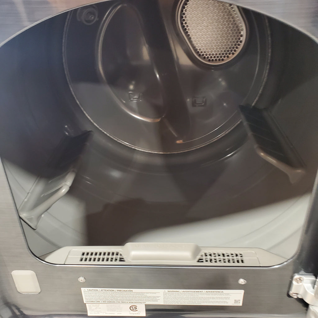 Samsung Stainless Steel 5.0 Cu. Ft. Washer with SuperSpeed and Active WaterJet WA50R5400AV - Certified Refurbished and Samsung Electric 7.4 Cu. Ft. Dryer with PetCare Dry and Steam Sanitize+ 16051 - DVE54CG7150D - Scratch and Dent (Minor)