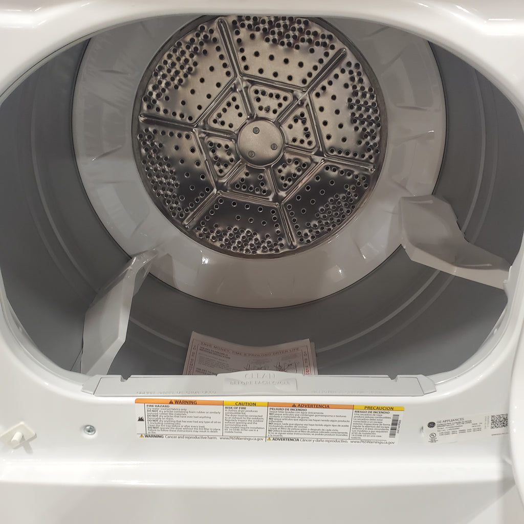 Pictures of Hotpoint 6.2 cu. ft. Capacity Electric Dryer with Up To 120 ft. Venting and Shallow Depth 25134SD469 - HTX26EASWWW - Scratch & Dent (Moderate) - Neu Appliance Outlet - Discount Appliance Outlet in Austin, Tx