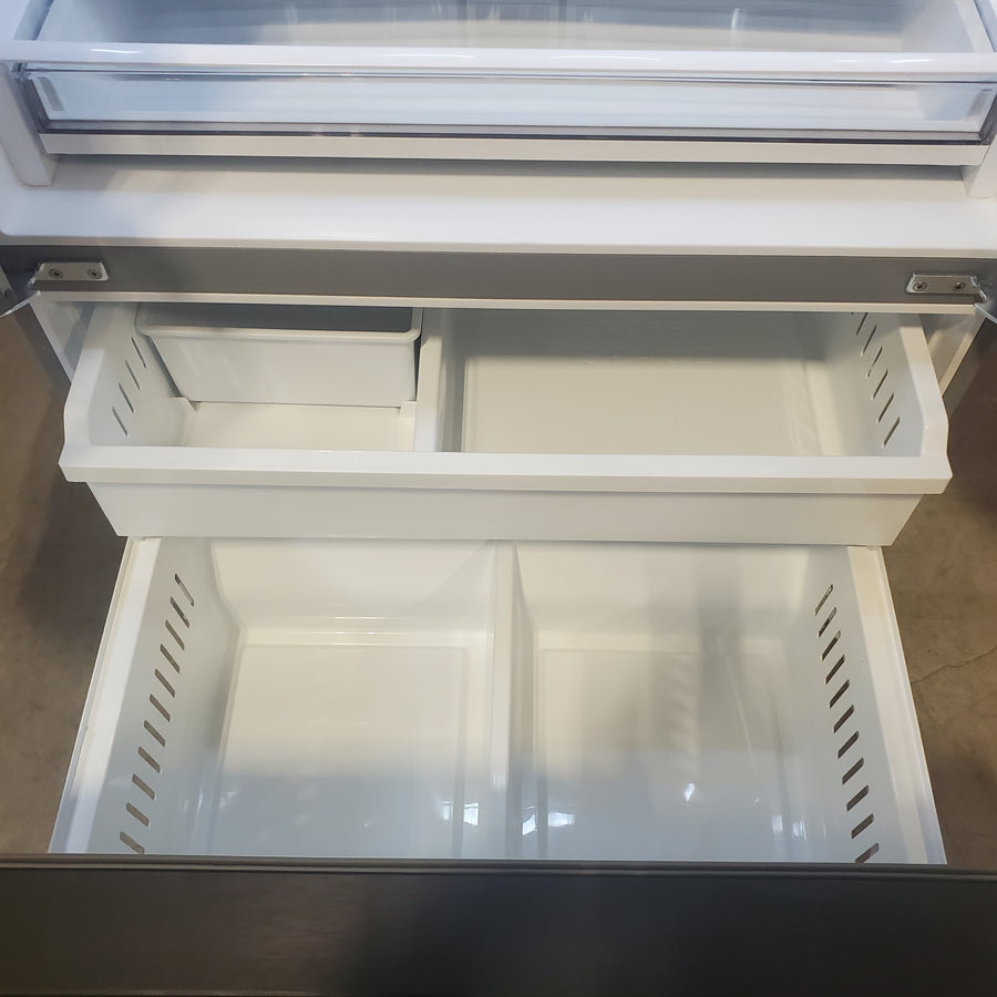 Midea Energy Star 29 cu. ft. OneTouch AutoFill™ French Door Refrigerator in Stainless Steel 22231SD311 - MRF29D9BST - Scratch & Dent (Major)