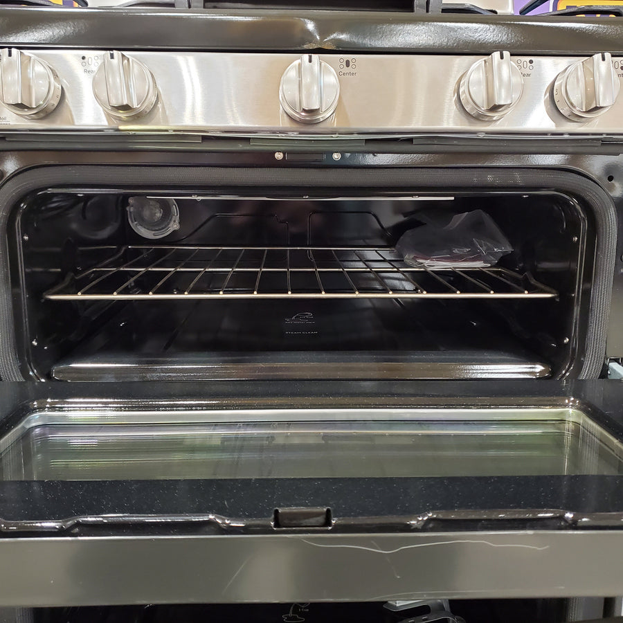 GE Free-Standing Gas Double Oven Convection Range 5SD88 - JGBS86SPSS - Scratch & Dent (Minor)