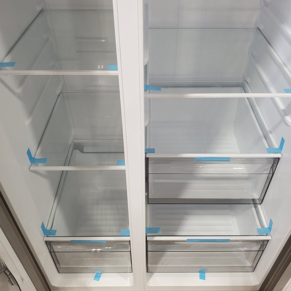 Hisense 29.1 cu. ft. Standard Depth Side by Side Refrigerator Stainless Steel 5SD267 - HRS290P5FSE - Scratch & Dent (Minor)