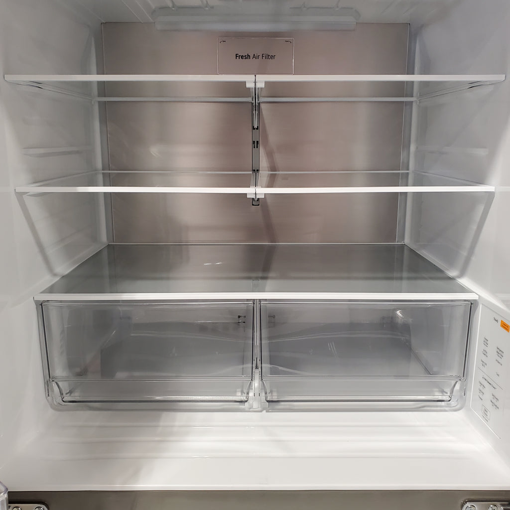 Pictures of LG 29 cu. ft. Smart Standard-Depth MAX™ 4-Door French Door Refrigerator with Full-Convert Drawer™ in Print Proof Stainless Steel 22134SD232 - LF29H8330S - Scratch & Dent (Moderate) - Neu Appliance Outlet - Discount Appliance Outlet in Austin, Tx