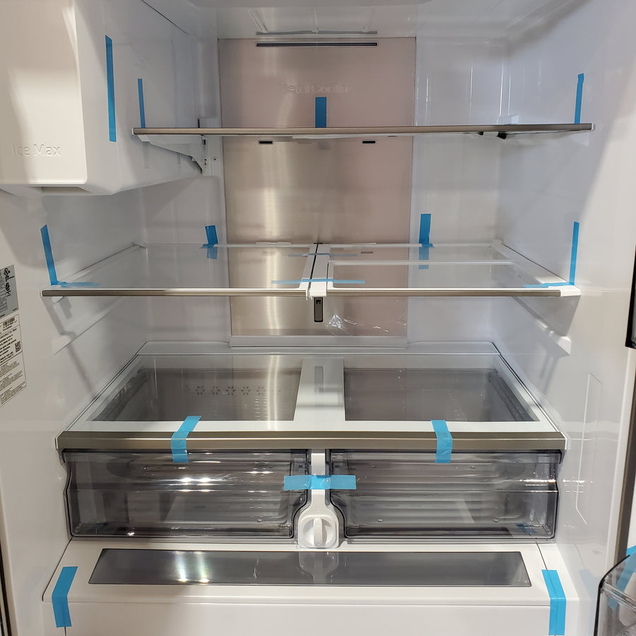 Samsung Stainless Steel 30 cu. ft. Mega Capacity 3-Door French Door Refrigerator with Family Hub™  RF32CG5900SRAA - Scratch & Dent (Major)