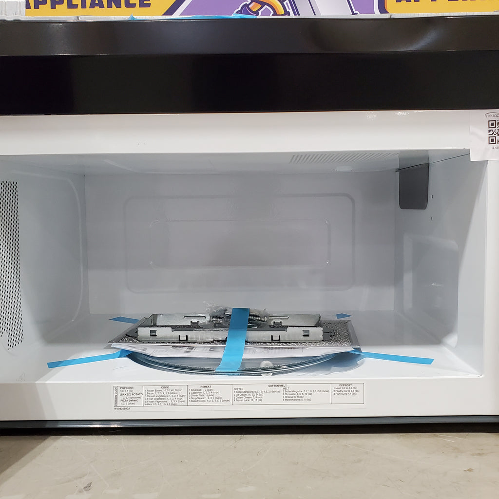 Pictures of Whirlpool Hood Combination 1.7 Cu. Ft. Microwave with Electronic Touch Controls and Dishwasher Safe Turntable Plate WMH31017HS - Open Box - Neu Appliance Outlet - Discount Appliance Outlet in Austin, Tx