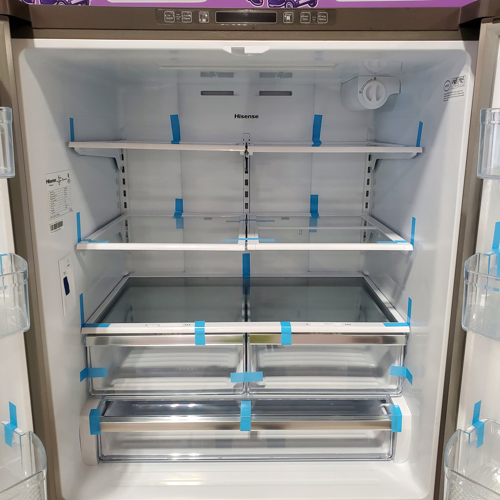 Hisense 26.6 cu. ft. French Door Refrigerator in Fingerprint Resistant Stainless Steel 5SD196 - HRF266N6CSE1 - Scratch & Dent (Minor)