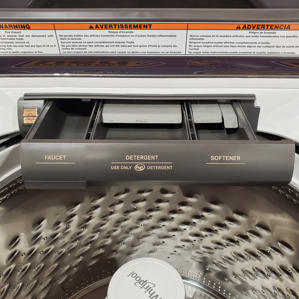 Pictures of Whirlpool High Efficiency Agitator Large 4.7-cu ft Top-Load Washer In White 30132SD96 - WTW5105HW - Scratch & Dent (Minor) - Neu Appliance Outlet - Discount Appliance Outlet in Austin, Tx
