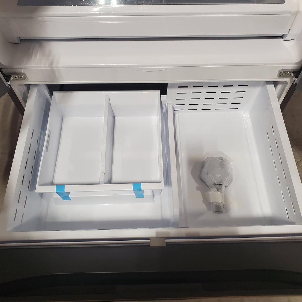 Pictures of Samsung 31 cu. ft. Mega Capacity 3-Door French Door Refrigerator in Stainless Steel with Four Types of Ice 4SD422 - RF32CG5400SR - Scratch & Dent (Minor) - Neu Appliance Outlet - Discount Appliance Outlet in Austin, Tx