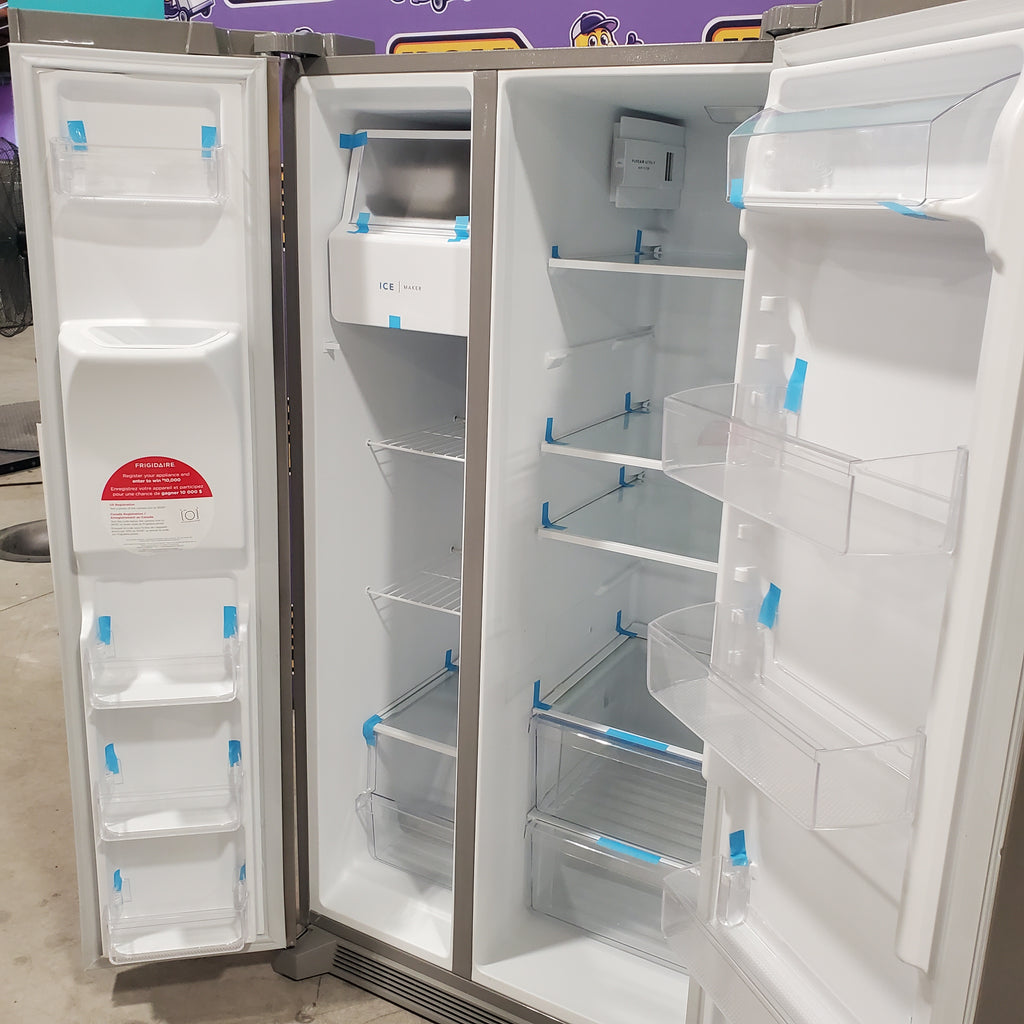 Pictures of Frigidaire 25.6 Cu. Ft. 36" Standard Depth Side by Side Refrigerator - Neu Appliance Outlet - Discount Appliance Outlet in Austin, Tx