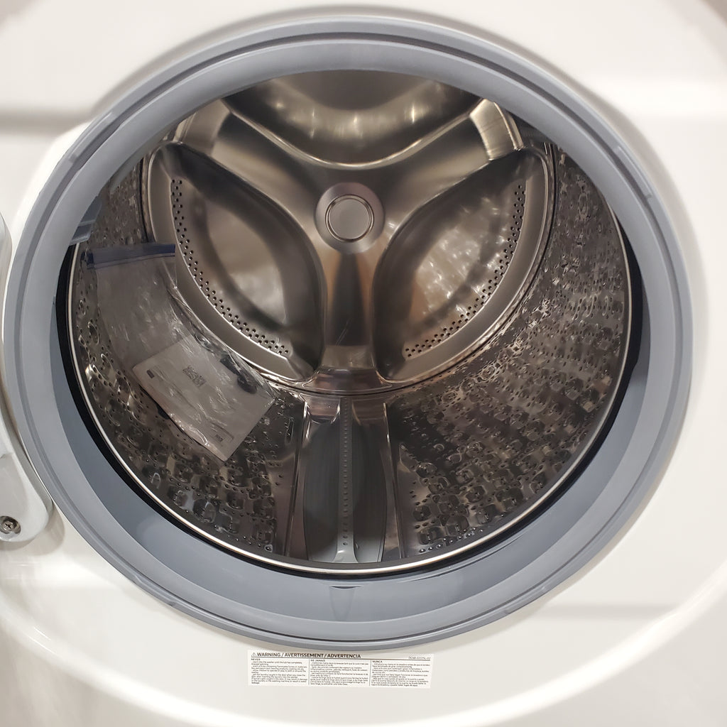 Pictures of Samsung Extra Large Capacity 5.0 cu. ft. Smart Front Load Washer in Ivory with Super Speed Wash and Steam Wi-Fi Connectivity 3SD726 - WF50BG8300AE - Open Box - Neu Appliance Outlet - Discount Appliance Outlet in Austin, Tx