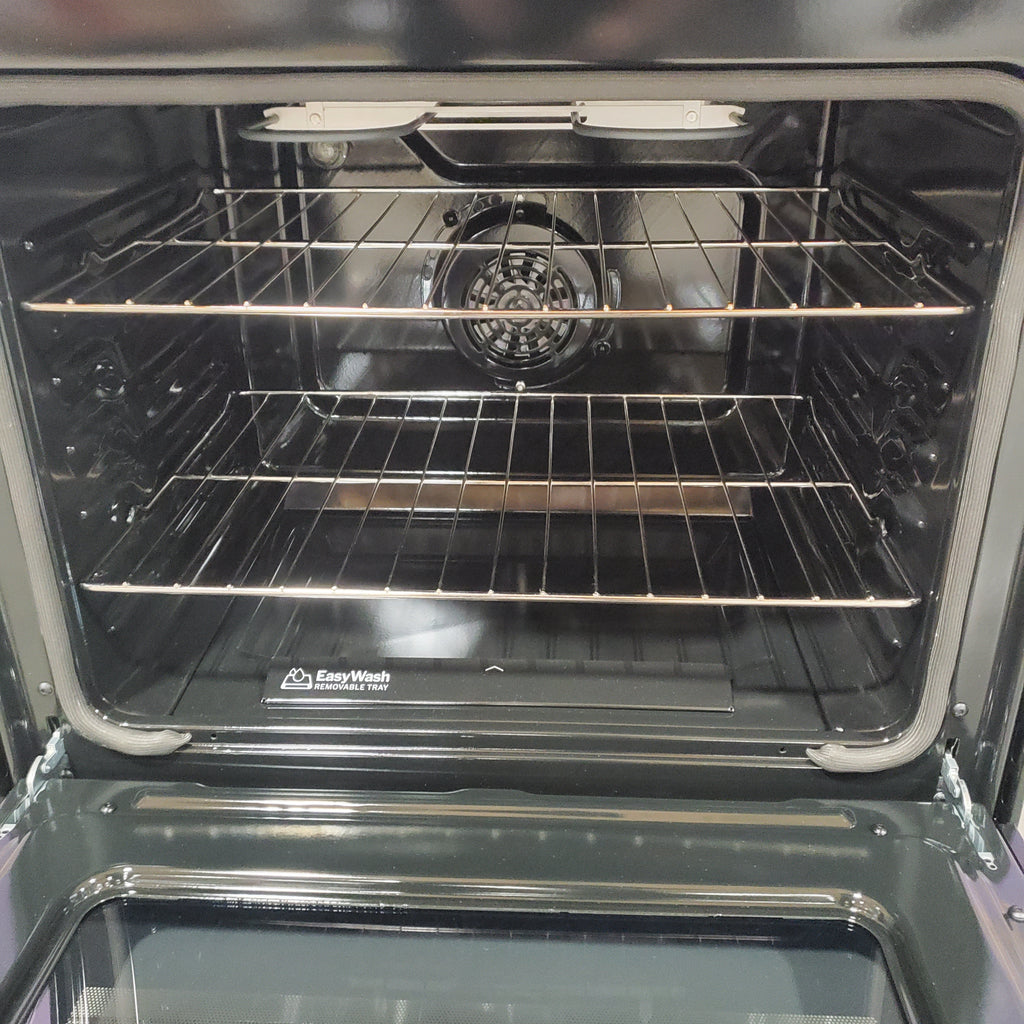 GE® Fingerprint Resistant Stainless 30" Slide-In Electric Convection Range with No Preheat Air Fry and EasyWash™ Oven Tray 22SD034 - GRS60LAVFS - Open Box